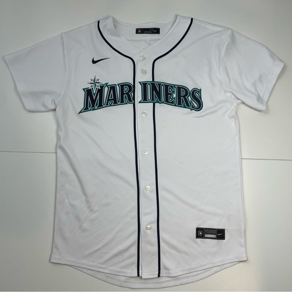 Seattle Mariners Kyle Lewis #1 White Nike Authentic Jersey sz L